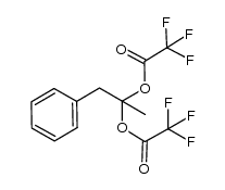 1-phenylpropane-2,2-diyl bis(2,2,2-trifluoroacetate)结构式