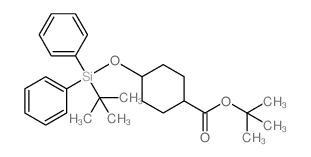 4-((叔丁基二苯基甲硅烷基)氧基)环己烷羧酸叔丁酯结构式