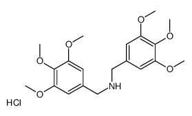 bis[(3,4,5-trimethoxyphenyl)methyl]azanium,chloride结构式