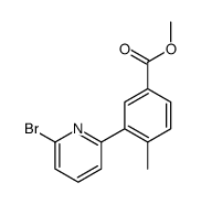3-(6-溴吡啶-2-基)-4-甲基苯甲酸甲酯结构式