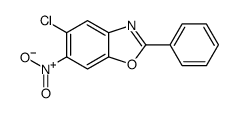 5-chloro-6-nitro-2-phenyl-1,3-benzoxazole结构式