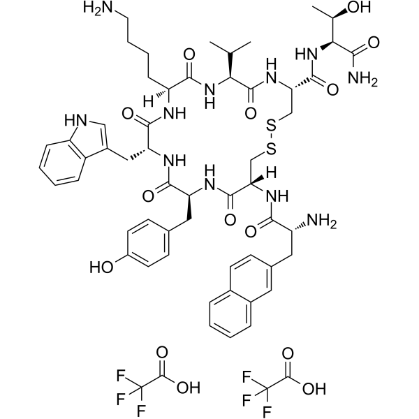 Lanreotide diTFA结构式