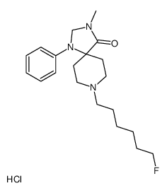 8-(6-fluorohexyl)-3-methyl-1-phenyl-1,3,8-triazaspiro[4.5]decan-4-one,hydrochloride Structure
