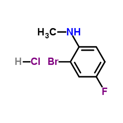 N-甲基-2-溴-4-氟苯胺盐酸盐结构式