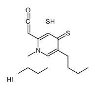 2-[5,6-dibutyl-1-methyl-3,4-bis(sulfanyl)pyridin-1-ium-2-yl]ethenone,iodide结构式