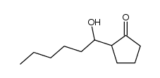 2-(1-Hydroxyhexyl)cyclopentanone结构式