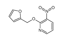 2-(Furan-2-ylmethoxy)-3-nitro-pyridine结构式