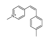 1-methyl-4-[2-(4-methylphenyl)ethenyl]pyridin-1-ium结构式