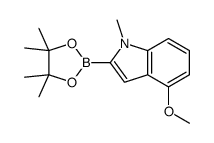 4-methoxy-1-methyl-2-(4,4,5,5-tetramethyl-1,3,2-dioxaborolan-2-yl)indole Structure
