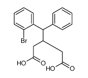 3-[(2-Bromophenyl)(phenyl)methyl]pentanedioic acid Structure