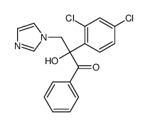 2-(2,4-dichlorophenyl)-2-hydroxy-3-imidazol-1-yl-1-phenylpropan-1-one结构式