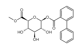 methyl 1-O-(o-phenyl)benzoyl-β-D-glucopyranuronate结构式