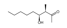 (+)-(3R,4S)-4-hydroxy-3-methylnonan-2-one Structure