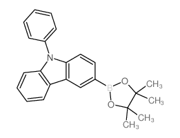 9-苯基-9H-咔唑-3-硼酸嚬哪醇酯结构式