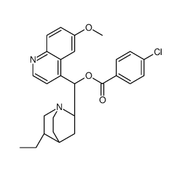 O-(4-氯苯甲酰基)氢奎宁结构式