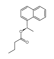 (R)-1-(1'-naphthyl)ethyl butyrate结构式