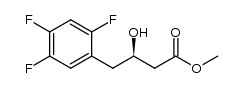 (R)-methyl 3-hydroxy-4-(2,4,5-trifluorophenyl)butanoate结构式