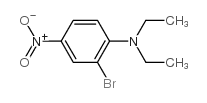 2-溴-N,N-二乙基-4-硝基苯胺结构式