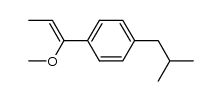 (Z)-1-(4-isobutylphenyl)-1-methoxy-1-propene Structure