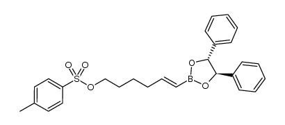 (E)-6-((4R,5R)-4,5-diphenyl-1,3,2-dioxaborolan-2-yl)hex-5-enyl 4-methylbenzenesulfonate Structure