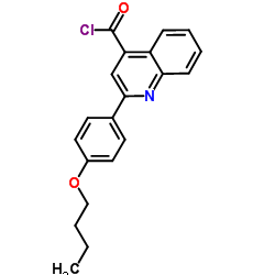 2-(4-Butoxyphenyl)-4-quinolinecarbonyl chloride结构式
