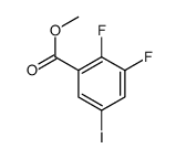 2,3-二氟-5-碘苯甲酸甲酯结构式