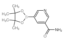 5-Carbamoylpyridine-3-boronic acid pinacol ester Structure