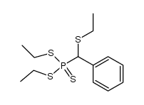 diethyl [α-(ethylthio)benzyl]phosphonotrithioate结构式
