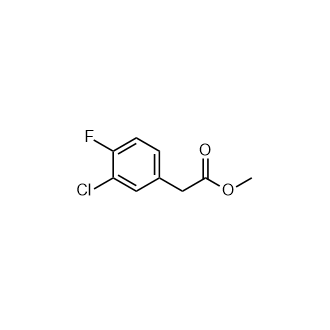 2-(3-氯-4-氟苯基)乙酸甲酯结构式