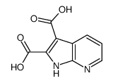 1H-吡咯并[2,3-B]吡啶-2,3-二羧酸结构式