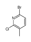 6-bromo-2-chloro-3-methylpyridine Structure