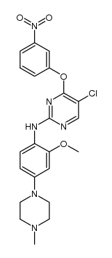 5-chloro-N-(2-methoxy-4-(4-methylpiperazin-1-yl)phenyl)-4-(3-nitrophenoxy)pyrimidin-2-amine Structure