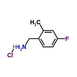 1-(4-Fluoro-2-methylphenyl)methanamine hydrochloride (1:1) Structure