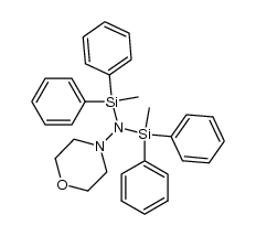 1-[bis(diphenylmethylsilyl)amino]morpholine结构式