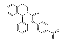 4-nitrophenyl (1S)-1-phenyl-3,4-dihydroisoquinoline-2(1H)-carboxylate结构式