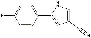 5-(4-fluorophenyl)-1H-pyrrole-3-carbonitrile structure
