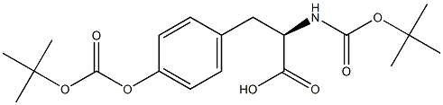 N,O-双BOC-D-酪氨酸结构式