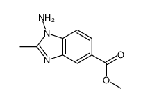 1H-Benzimidazole-5-carboxylicacid,1-amino-2-methyl-,methylester(9CI) structure