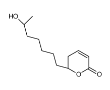 (2R)-2-[(6R)-6-hydroxyheptyl]-2,3-dihydropyran-6-one结构式
