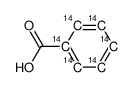 苯甲酸(环13C6)结构式