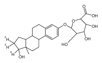 17β-Estradiol-3-β-D-glucuronide-d3结构式