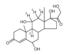 6β-Hydroxy Cortisol-d4 Structure
