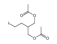 2-(乙酰氧基甲基)-4-碘乙酸丁酯结构式