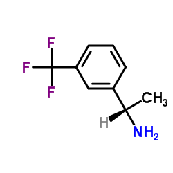 (S)-1-[3-(三氟甲基)苯基]乙胺结构式