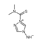 1-dimethylaminothiocarbonyl-1,2,4-triazolio-4-amide结构式
