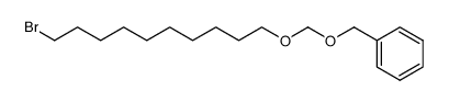 ((((10-bromodecyl)oxy)methoxy)methyl)benzene Structure