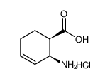 (1R,2S)-(+)-2-十六环氨基-3-烯羧酸盐酸盐结构式