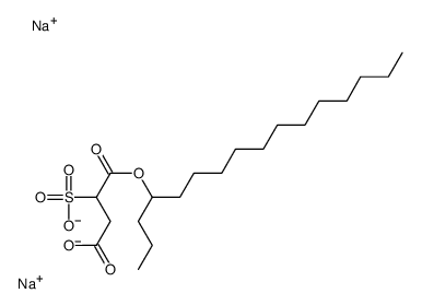 disodium 4-hexadecyl 2-sulphonatosuccinate Structure