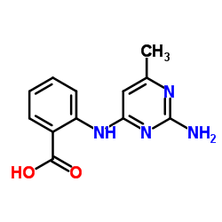 2-[(2-Amino-6-methyl-4-pyrimidinyl)amino]benzoic acid结构式