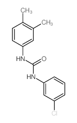 Urea,N-(3-chlorophenyl)-N'-(3,4-dimethylphenyl)- structure